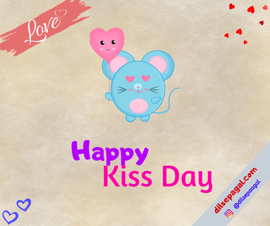 happy kiss day status