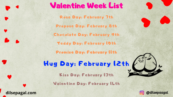 hug day valentine week - when is hug day