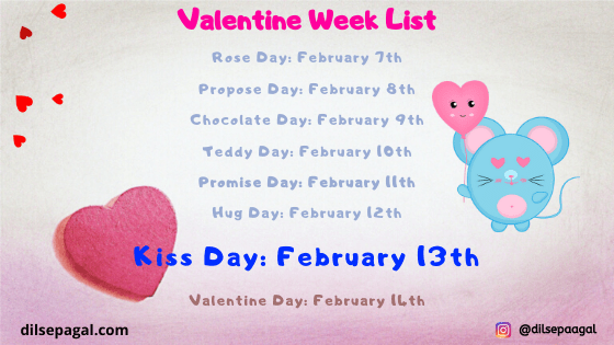 kiss day valentine week | when kiss day