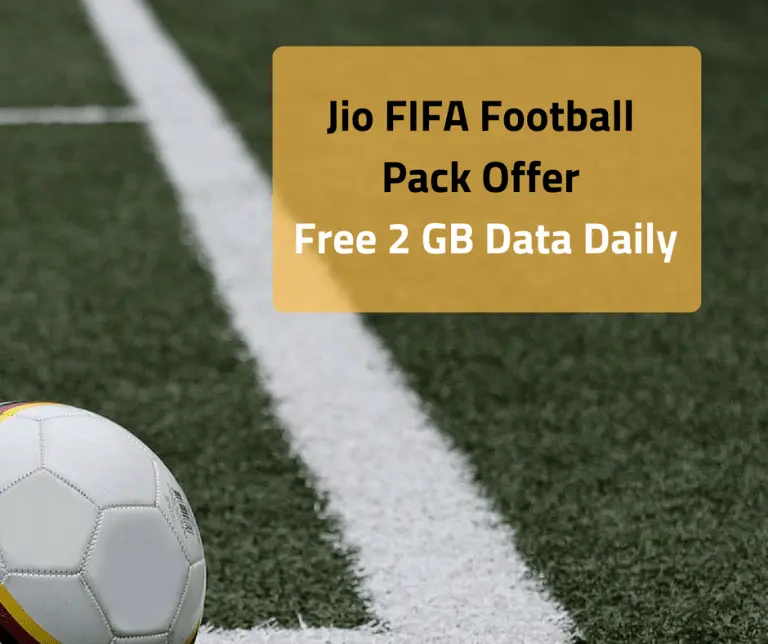 Jio FIFA Football Pack Offer Get additional 2GB data everyday