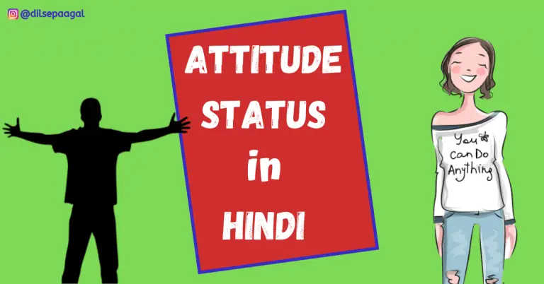 Attitude Status in Hindi